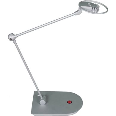 Candeeiro de mesa INTUIT 1x3W LED C.15xL.36xAlt.Reg.cm cinzento