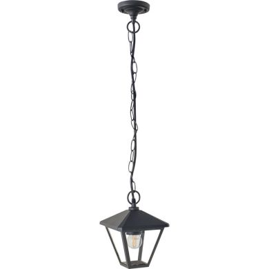 Pendant Light DORNELA IP44 1xE27 L.16xW.16xH.Reg.cm Aluminium+Glass Anthracite