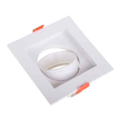 Frame for Downlight HECATE square 1xGU10/GU5.3 (MR16)L.10,2xW.10,2xH.3,6cm Polycarbonate (PC) White