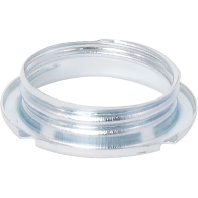 Zinc-plated shade ring for G9 lampholder, in metal