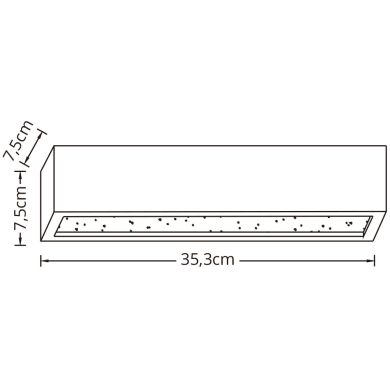 Wall Lamp EMMY 2xG9 W.35,3xW.8,0xH.7,5cm in plaster White