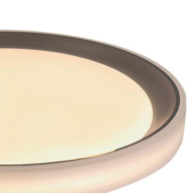Plafond LUANDA redondo D.40cm 48W 3000-4000-6000K Cinzento