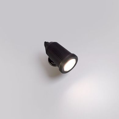 Spike Luminaire CICLAME IP65 1xGU10 H.23,5xD.8cm Black