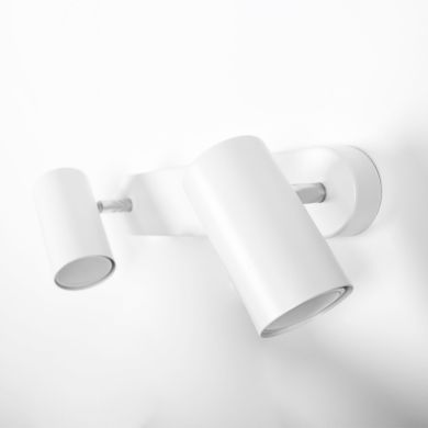 Aplique LUCAS 2xGU10 C.30xL.10xAlt.12cm branco