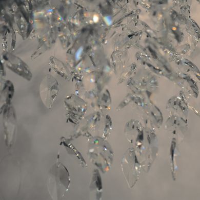 Lámpara de techo SAPPORO 10xG9 A.Reg.xD.100cm c/cristales transparentes y armazón dorada