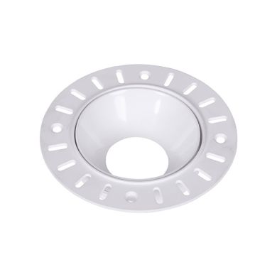 Recessed frame ONASSIS for drywall round H.4xD.11cm Polycarbonate (PC) White