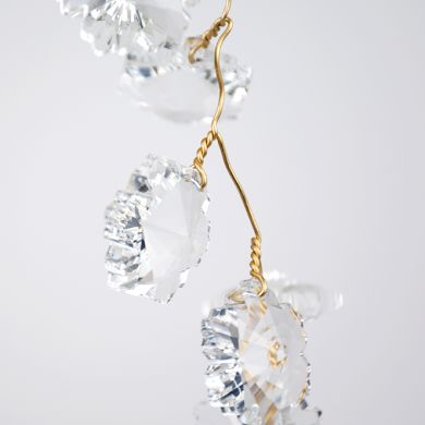 Ceiling Lamp AMPEZZO 11xG9 H.Reg.xD.100cm with transparent cristals and gold frame