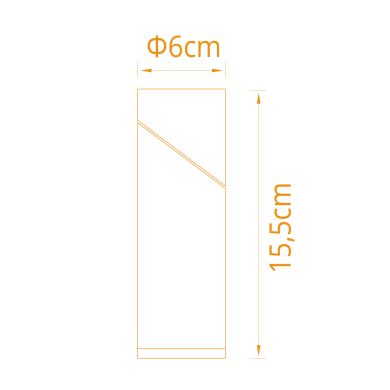 Foco orientável ONOFRE 1xGU10 Alt.15,5xD.6cm branco