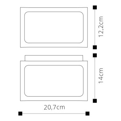 Wall Lamp CRIZ IP44 1xE27 L.12,3xW.14xH.20,7cm White