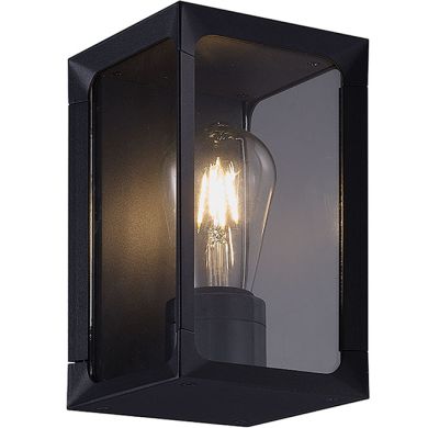 Aplique CRIZ IP44 1xE27 C.12,3xL.14xAlt.120,7cm preto