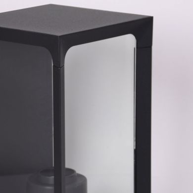 Aplique CRIZ IP44 1xE27 C.12,3xL.14xAlt.120,7cm preto