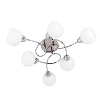 Plafond UMBRIA 6xE14 H.16xD.69cm Chrome