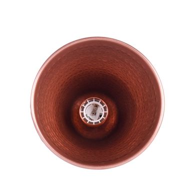 Colgante COPPER 1xE27 Al.Reg.xD.15,5cm em cobre com acabamento martelado brillante