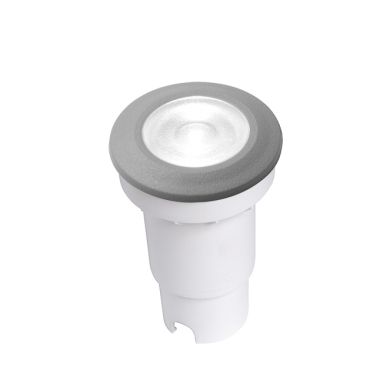 Foco de encastrar solo CECI 1xGU10 6W botão CCT (2cores) IP67 Alt.12,7xD.9,2cm resina cinza