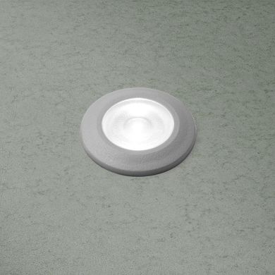 Aplique/Foco de encastrar ALDO redondo 1xG9 1,7W 3000K IP67 Alt.11xD.5cm resina cinza