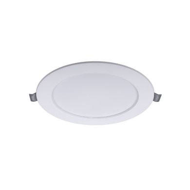 Foco de encastrar INTEGO 2.0 redondo 15W LED 1200lm 6400K 120° Alt.2,7xD.14,5cm branco