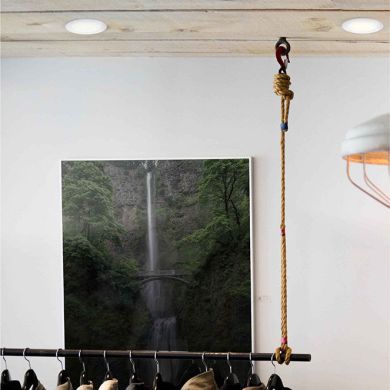 Foco de encastrar INTEGO 2.0 redondo 20W LED 1800lm 4000K 120° Alt.2,7xD.17,5cm branco