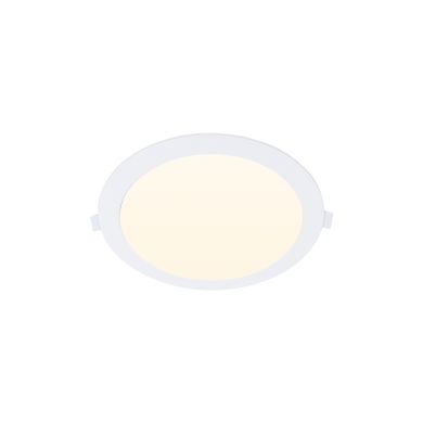 Foco de encastrar INTEGO 2.0 PC redondo 12W LED 1200lm 3000K 120° Alt.2,5xD.17,5cm branco