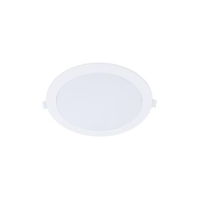 Foco de encastrar INTEGO 2.0 PC redondo 12W LED 1200lm 6400K 120° Alt.2,5xD.17,5cm branco