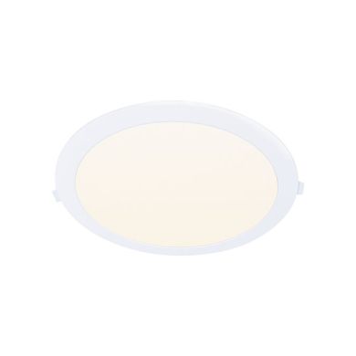 Foco de encastrar INTEGO 2.0 PC redondo 18W LED 1850lm 3000K 120° Alt.2,5xD.22,5cm branco