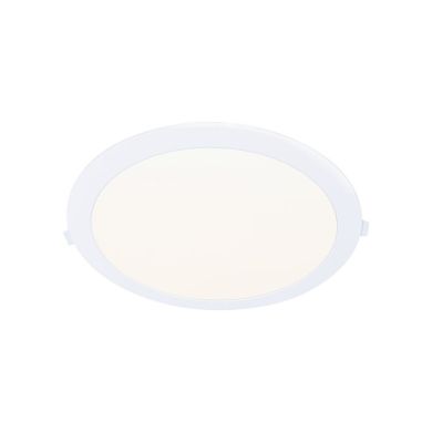 Foco de encastrar INTEGO 2.0 PC redondo 18W LED 1850lm 4000K 120° Alt.2,5xD.22,5cm branco