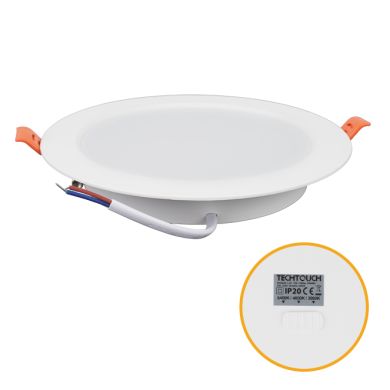 Downlight INTEGO TECHNO PP round 12W LED CCT 1200lm 120° H.2.8xD.17.5cm White