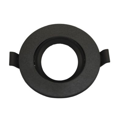 Frame for Downlight INTECA PC round H.2,5xD.9cm Polycarbonate (PC) Black
