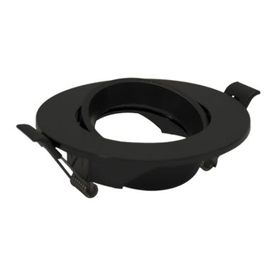 Frame for Downlight INTECA PC round H.2,5xD.9cm Polycarbonate (PC) Black
