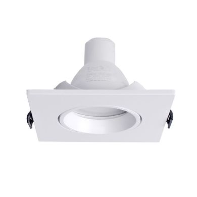 Frame for Downlight INTECA PC square L.9xW.9xH.2,5cm Polycarbonate (PC) White