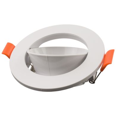 Aro de encastrar INTECA PC redondo Alt.2,5xD.8,5cm policarbonato (PC) branco