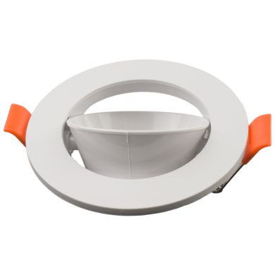 Aro de encastrar INTECA PC redondo Alt.2,5xD.8,5cm policarbonato (PC) branco