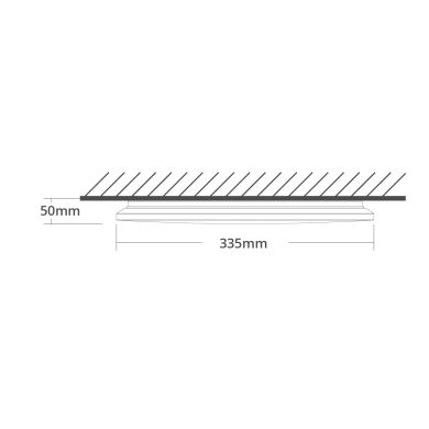 Plafón LED Surf Modern LED 18W CCT 1850lm A.5xD.33,5cm blanco