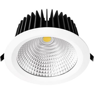Foco de encastrar INTEGO MARVEL redondo 1x80W LED 6400lm 6400K 60° Alt.0,3xD.22,5cm branco
