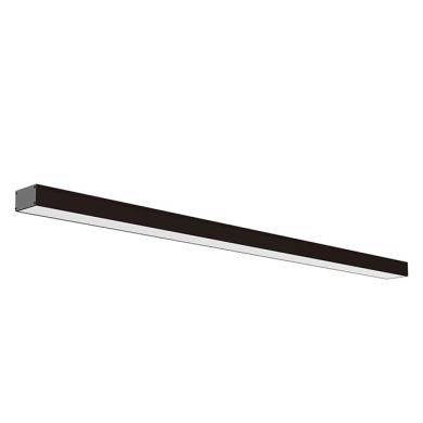 Barra colgante/superficie LineX OFFICE 240cm 1x80W LED 6400lm 3000K 120° L.240xAn.7xAl.Reg.cm Negra