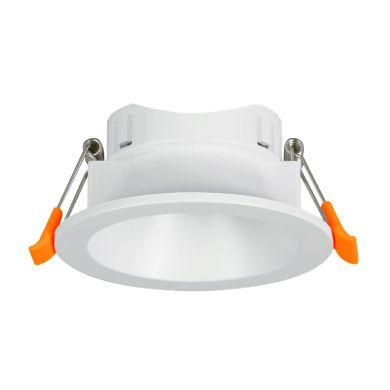Aro de encastrar ONIRO ABS redondo Alt.4xD.8,3cm em ABS branco