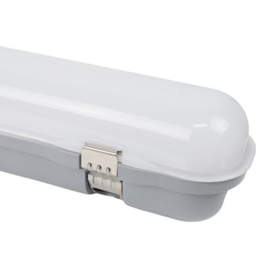 Armadura estanque LINESTA X2 D 120cm IP65 36W LED 3850lm 4000K C.120xL.7,4xAlt.7,5cm cinzento