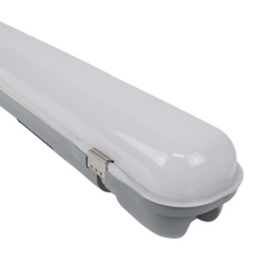 Armadura estanque LINESTA X2 D 120cm IP65 36W LED 3850lm 6400K C.120xL.7,4xAlt.7,5cm cinzento