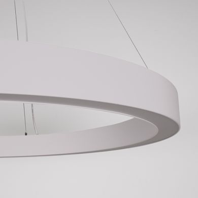 Suspensão LineX Circle LED CCT 60W 6000lm 3000K/4000K/6400K Alt.Reg.xD.90cm branco