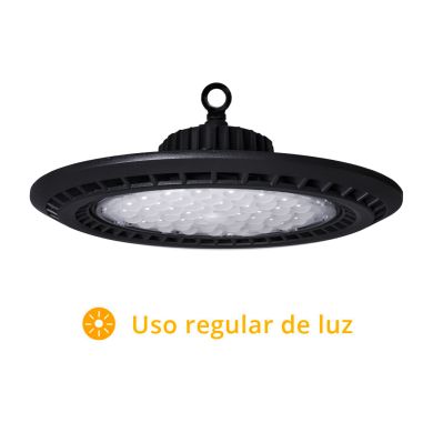 Campânula SUPERVISION IP65 1x200W LED 20000lm 6400K 90° Alt.18xD.39cm preto