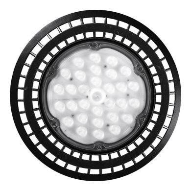Campânula MEGAVISION IP65 1x100W LED 12000lm 6400K 90° Alt.13,5xD.29,5cm preto