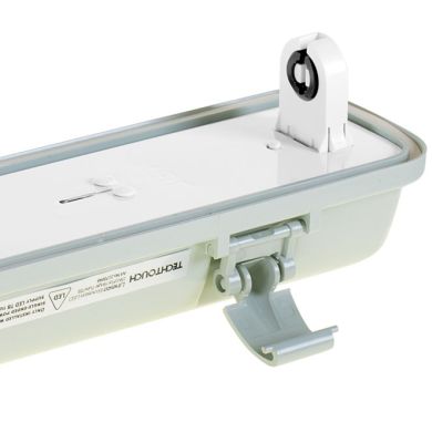 Armadura estanque LINESTA IP65 1xG13 T8 LED 150cm C.156xL.8,0xAlt.9,0cm cinzento