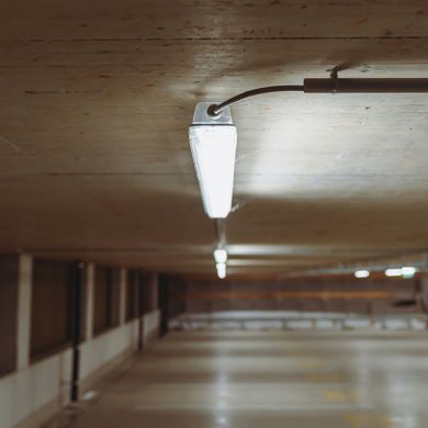 Armadura estanque LINESTA TypeC IP65 1xG13 T8 LED 120cm C.127xL.6xAlt.5,7cm cinzento