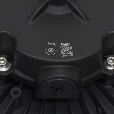 Campana LED MEGAVISION 150W/120W/90W, 150lm/W, 6500K, 90°, IP65, Al.11xD.36cm Negro