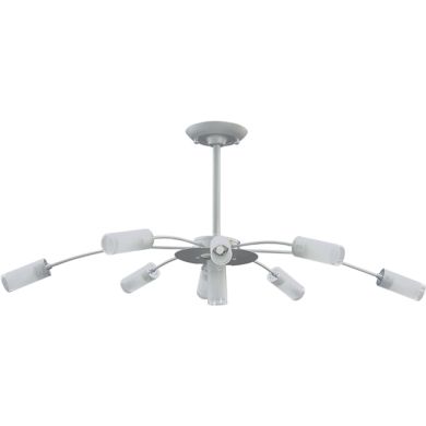 Ceiling Lamp DORES 9xG9 L.92xW.44xH.37cm Grey/Chrome