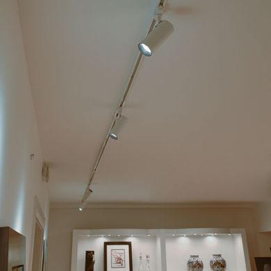 Foco para calha LINE PRO X2 (2condutores) 15W LED 1300lm 4000K 36° C.7,4xL.5xAlt20cm alumínio branco