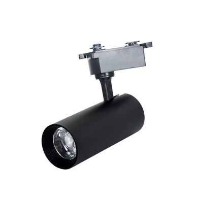 Foco para calha LINE PRO X2 (2condutores) 15W LED 1300lm 2700K 36° C.7,4xL.5xAlt20cm alumínio preto
