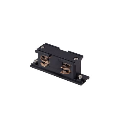 "I" shaped connector for LINE PRO recessed track (4 wires) in black aluminum