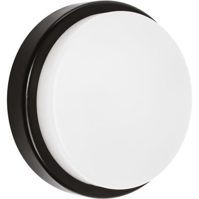 Aplique SURF ECOVISION redondo IP65 1x12W LED 960lm 6400K 120°Alt.5xD.16cm preto