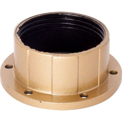 Gold shade ring for E27 threaded lampholder, in bakelite