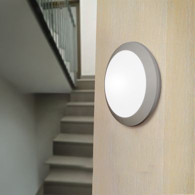 Wall lamp UMBERTA 2xE27 IP66 H.9,4xD.35cm grey resin